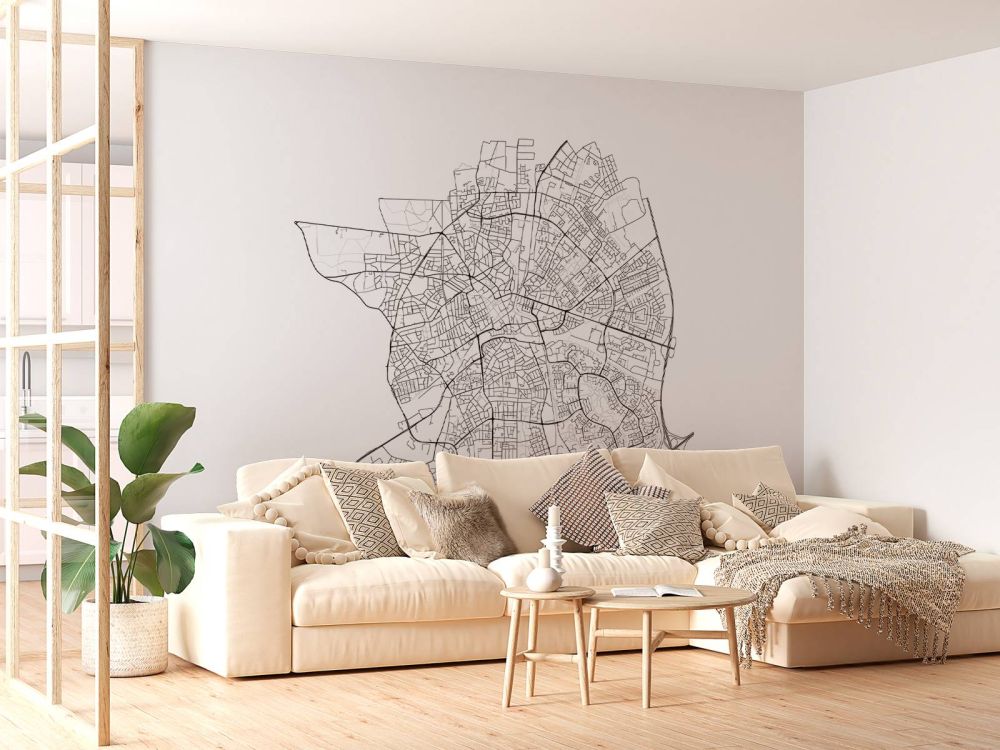 Plattegrond van Apeldoorn, wit