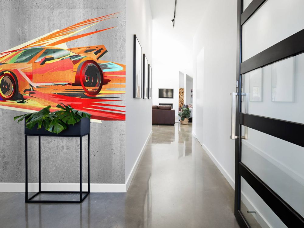 Graffiti raceauto