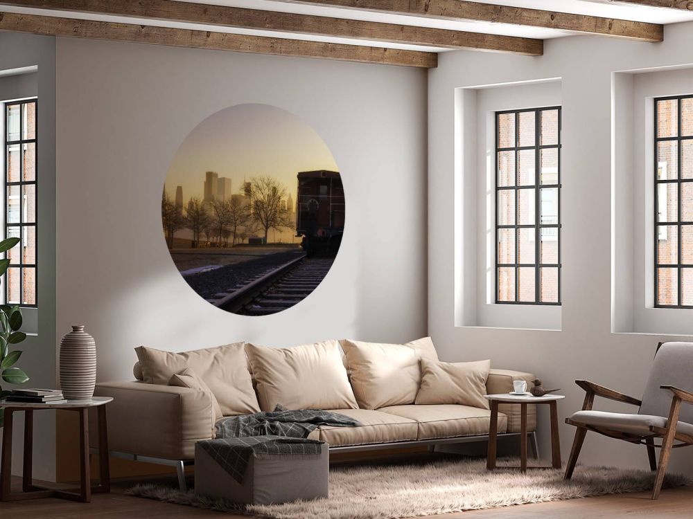 Spoor met wagon
