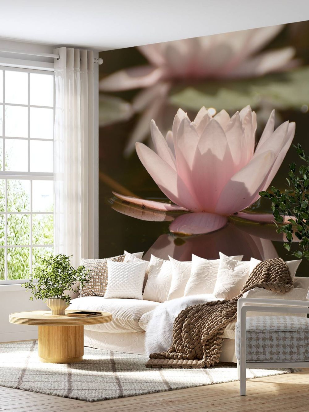 Lotusbloem in water