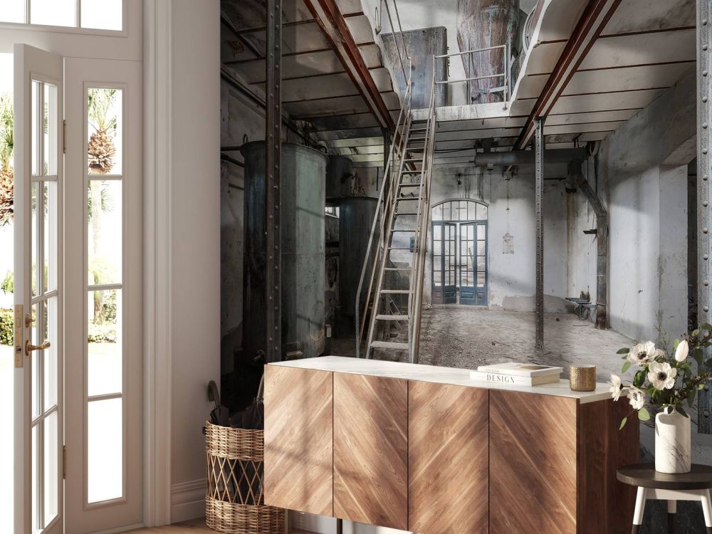 Verlaten oude fabriekshal