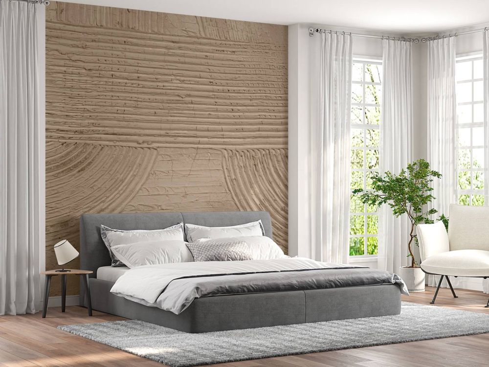 Lijnen en structuren in taupe