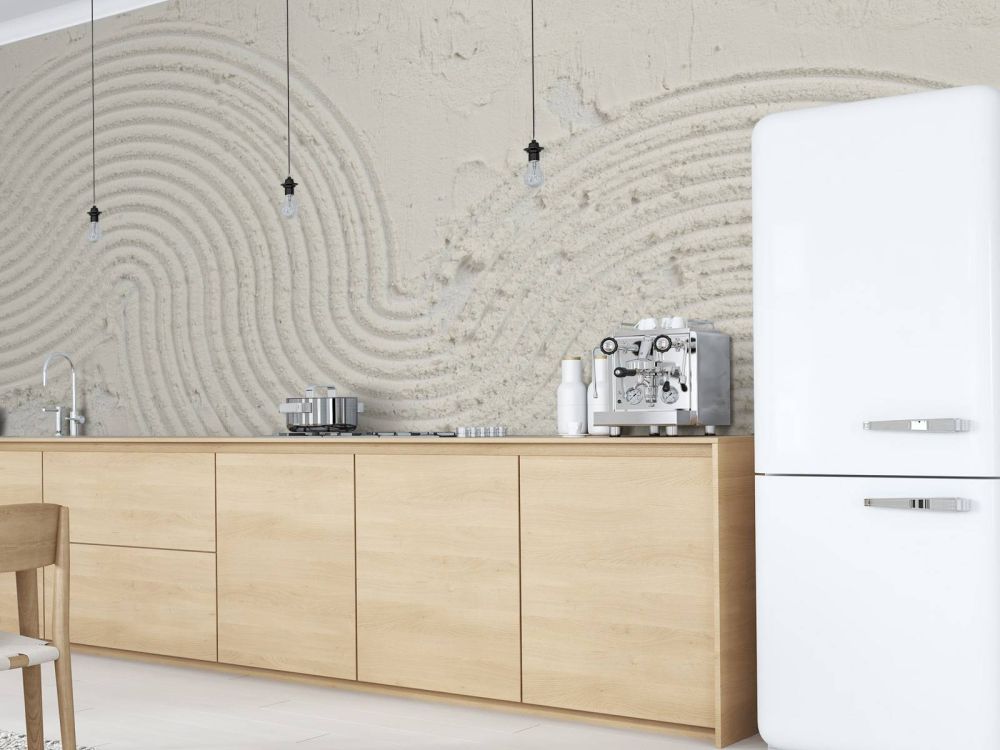Structuur kunst in off white
