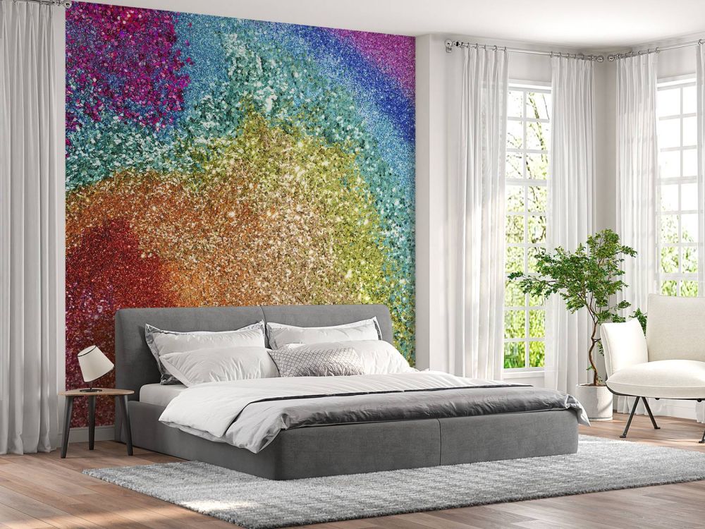 Regenboog glitters