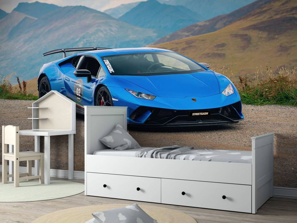 Lamborghini Huracán STO in de bergen