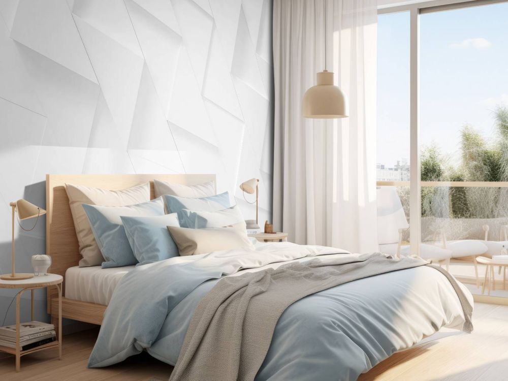 Witte 3D driehoeken