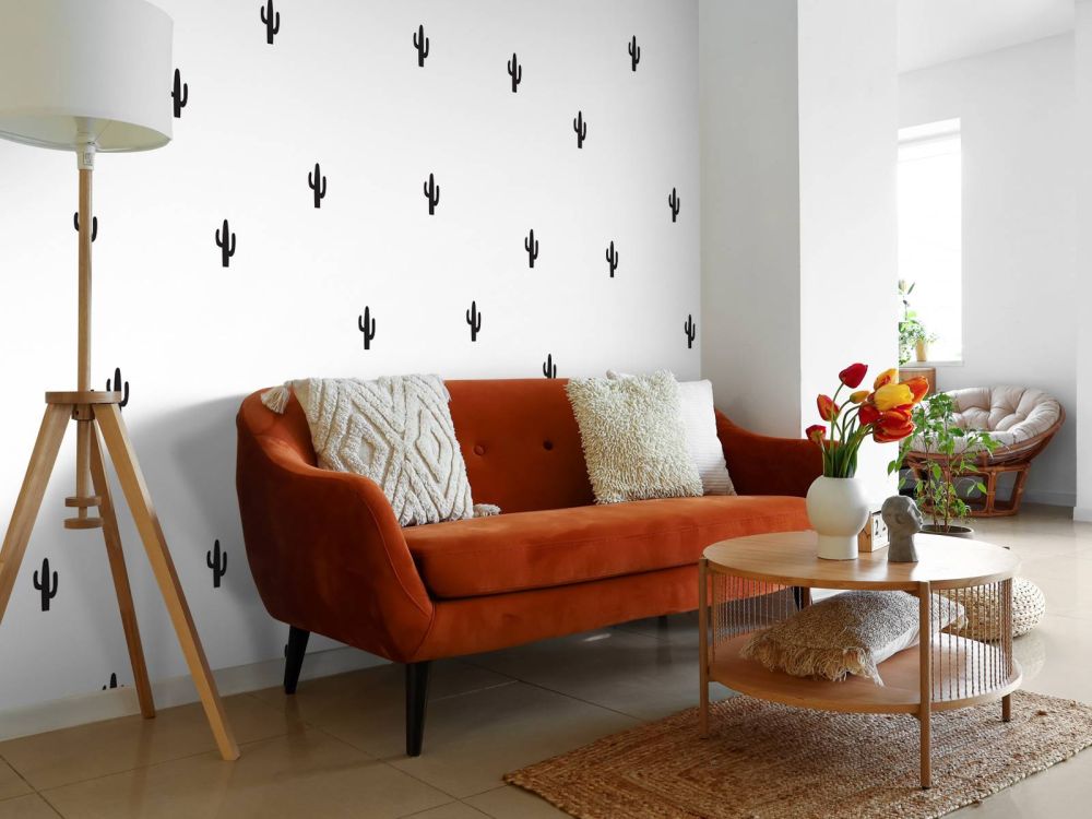 Cactussen in zwart-wit