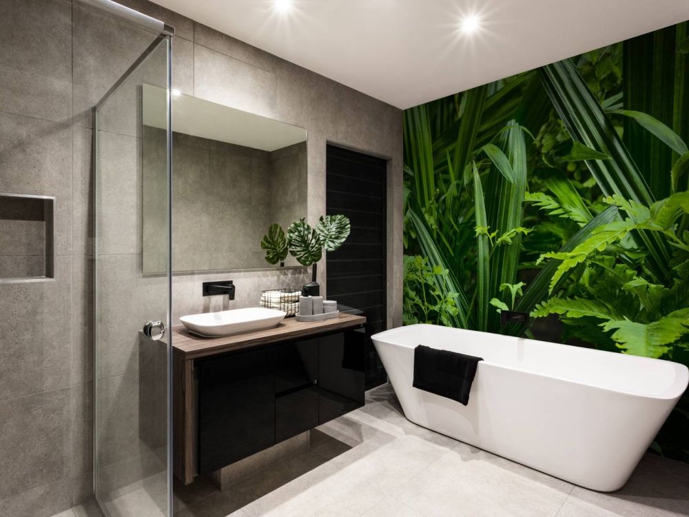 Panorama met planten