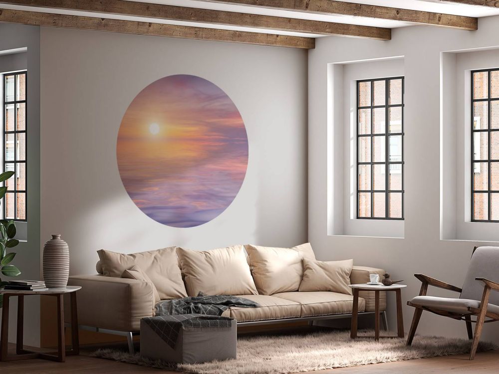 Lila zonsondergang