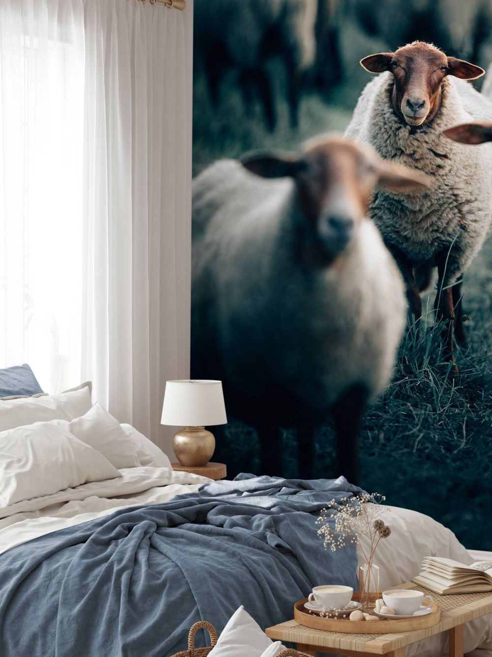 Blije schapen