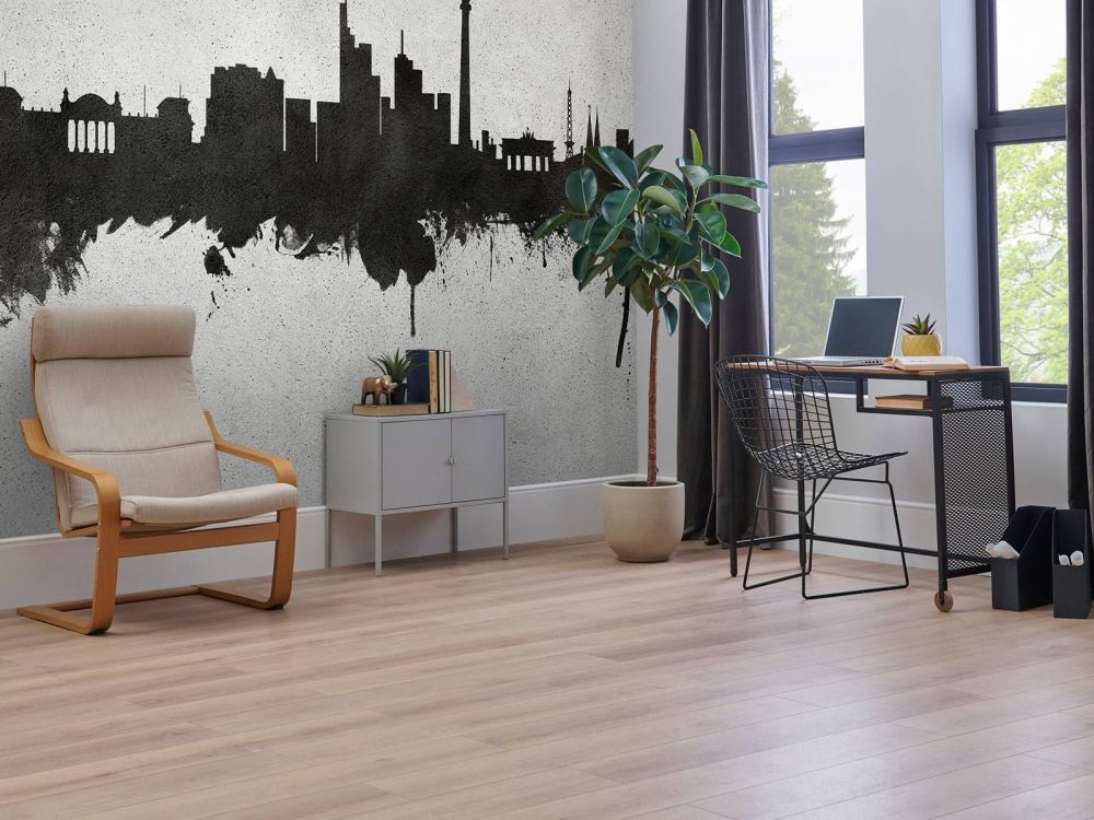 Waterverf skyline, Berlijn