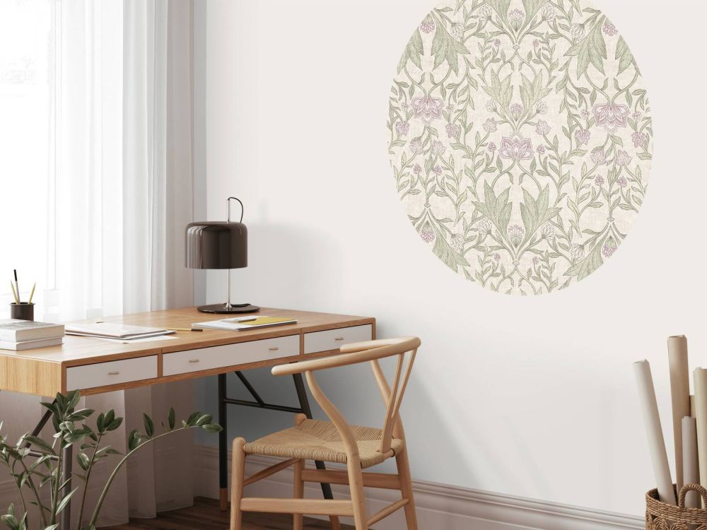 Morris bloemen damask - creme