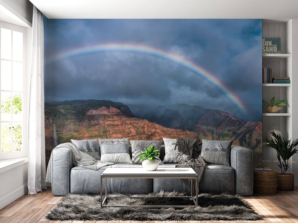 Regenboog boven Waimea Canyon