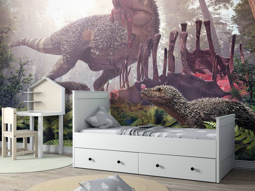 Tyrannosaurus Rex en haar jongen