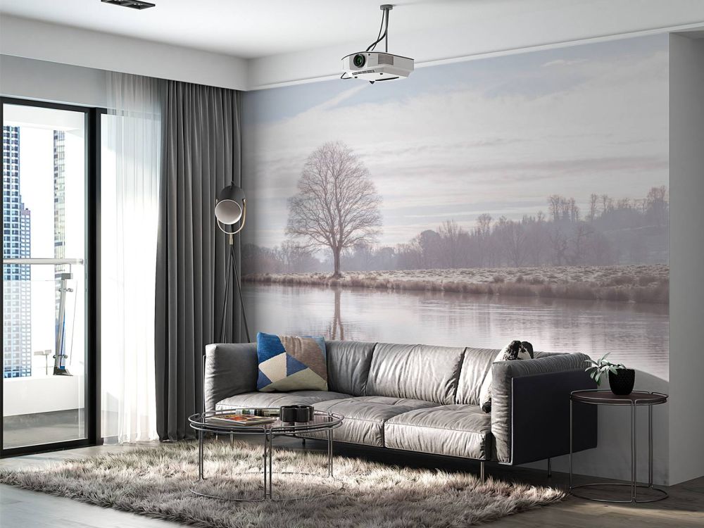 Verlaten winter landschap