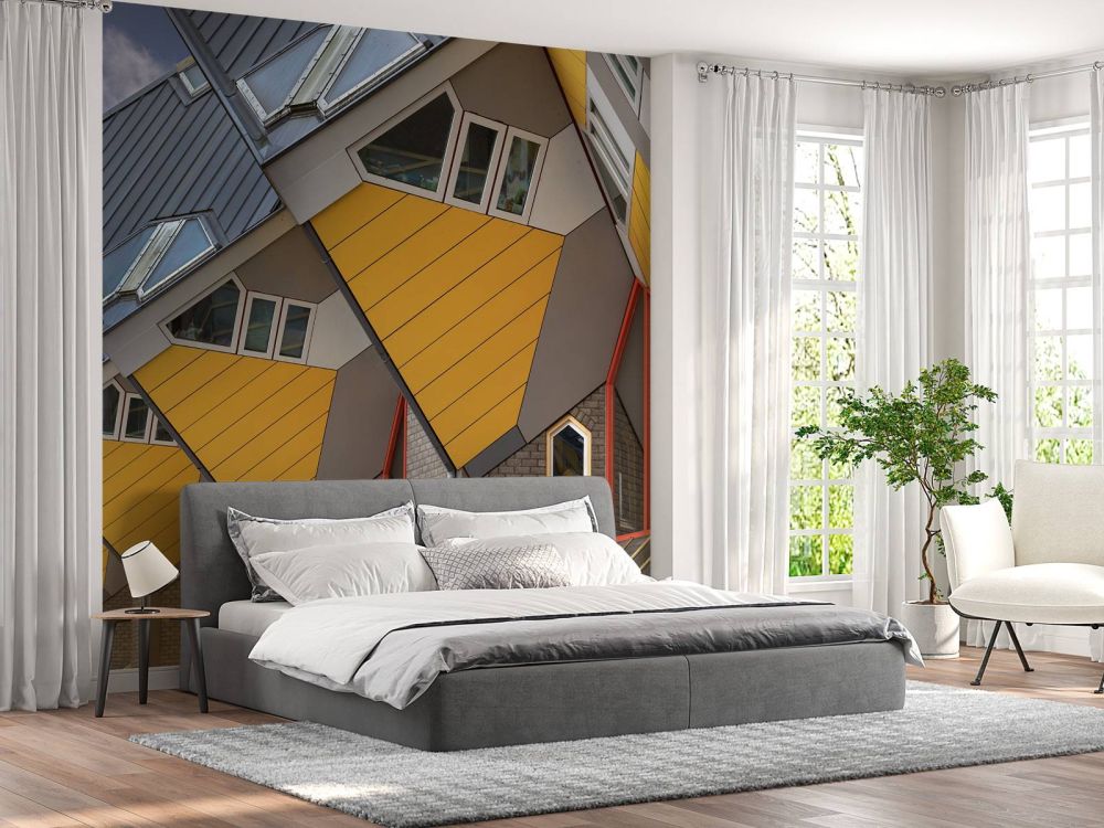 The cubes in row