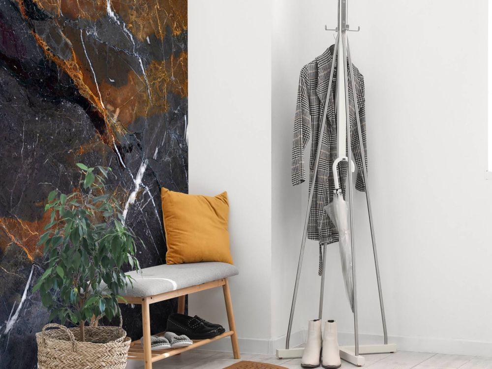 Marmer met warme kleuren