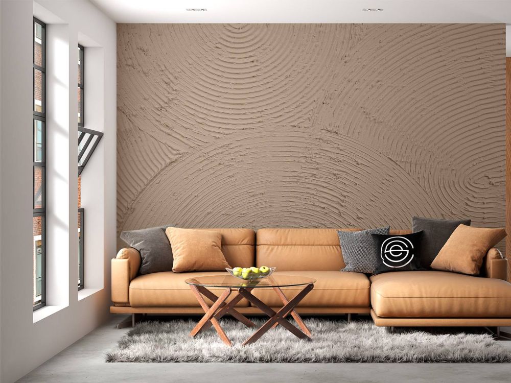Zen cirkels in taupe