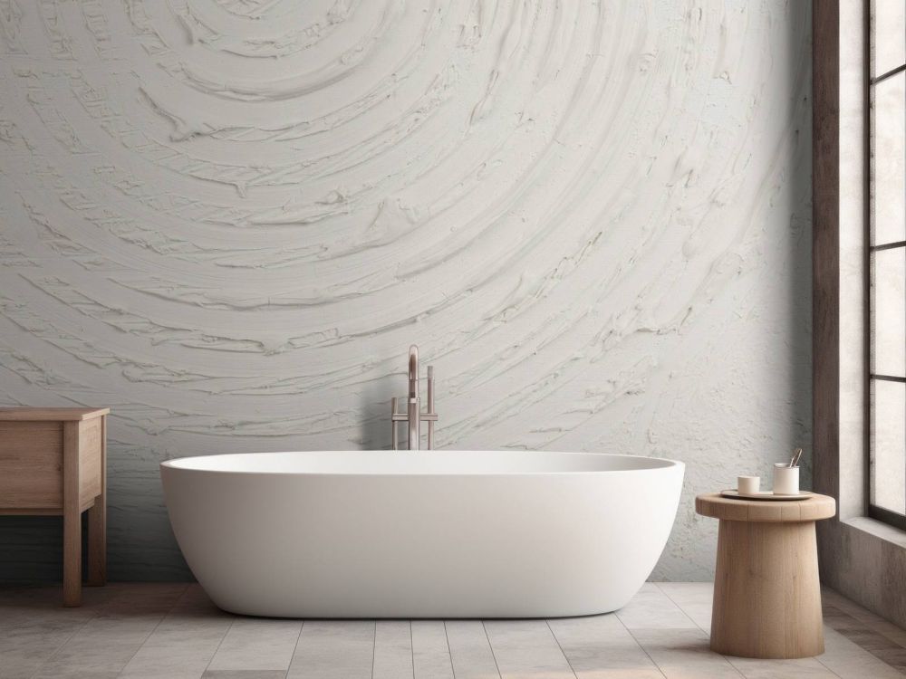 Ronde vormen en lijnen in off white