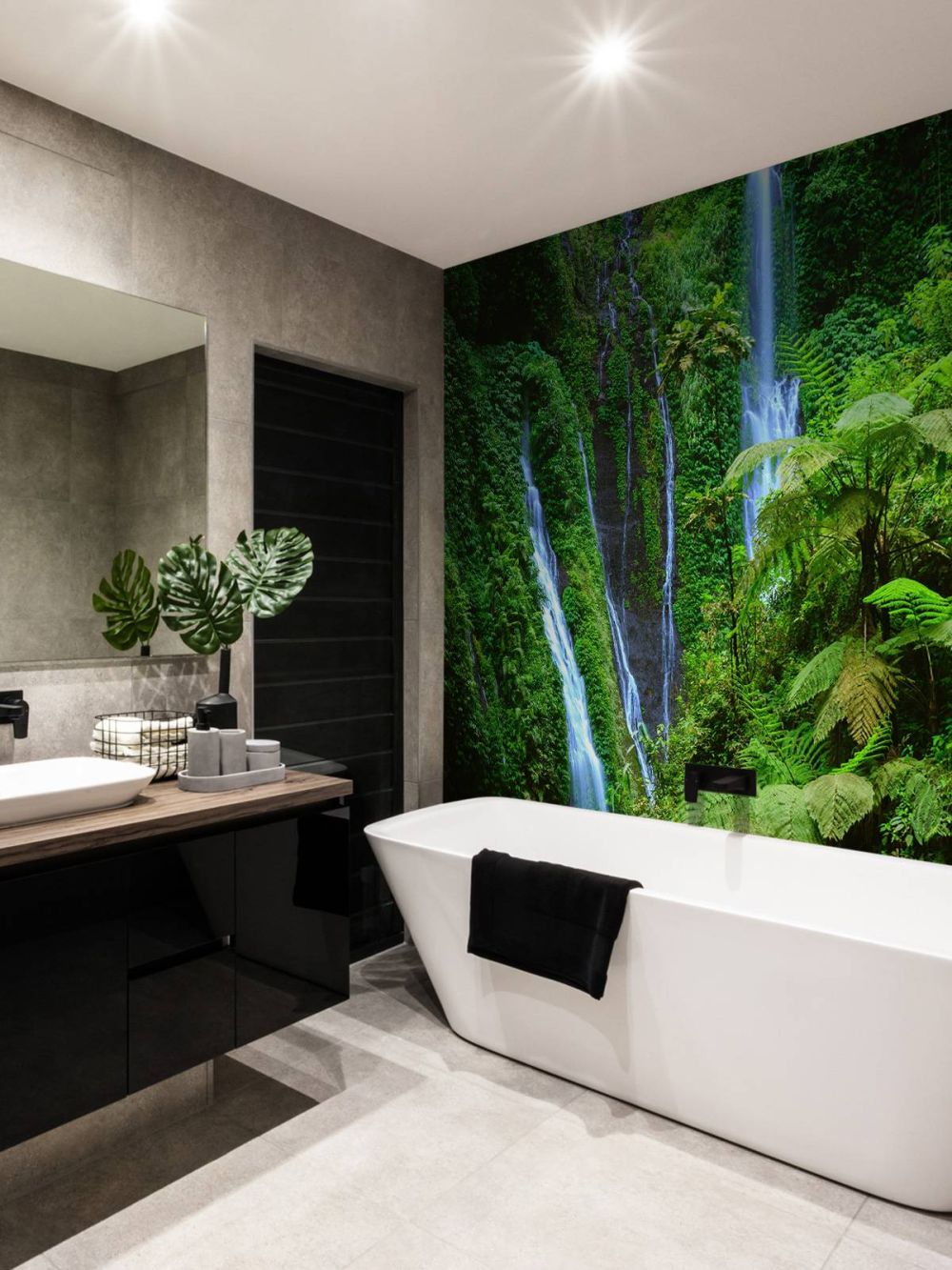 Groene jungle en watervallen