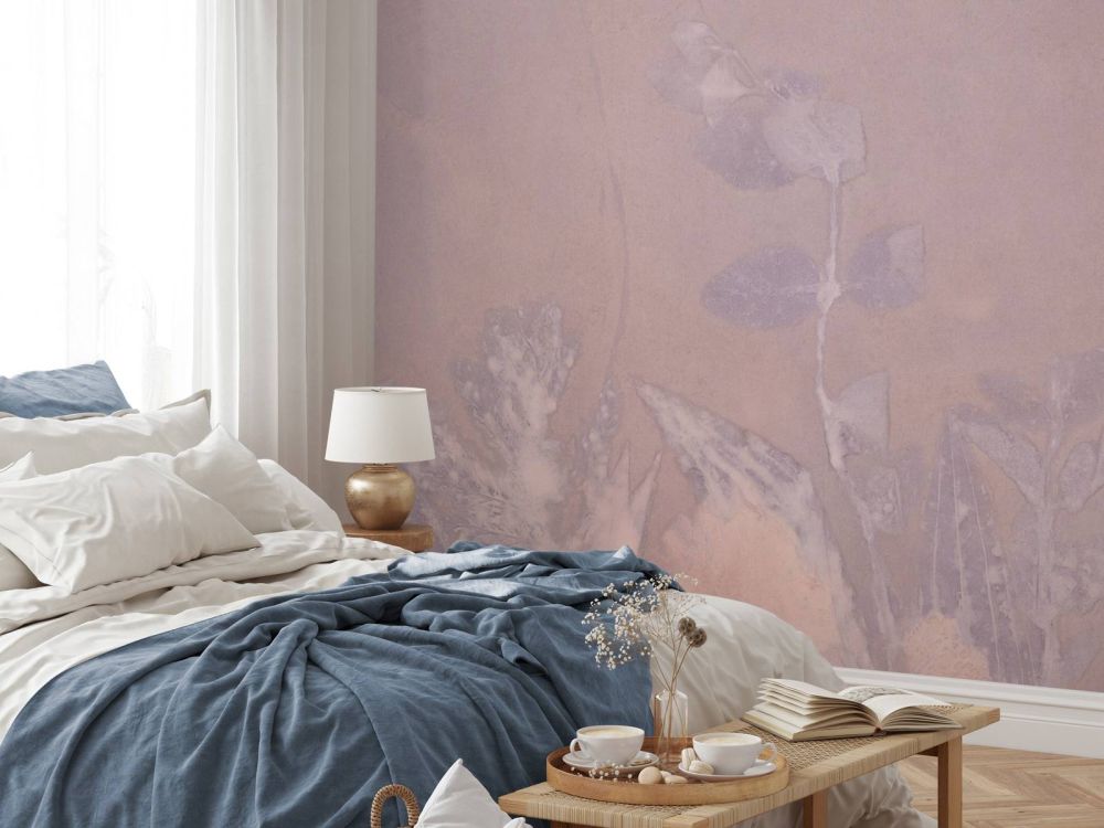 Wilde geranium en sneeuwbes - mauve