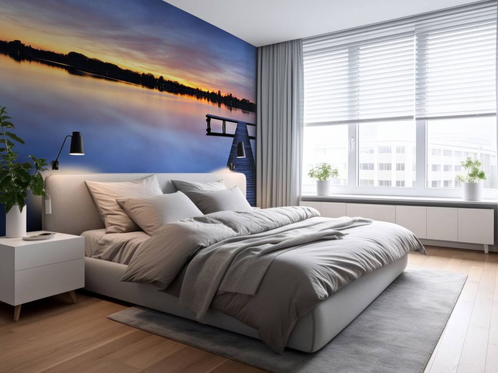 Steiger met donkerblauwe lucht