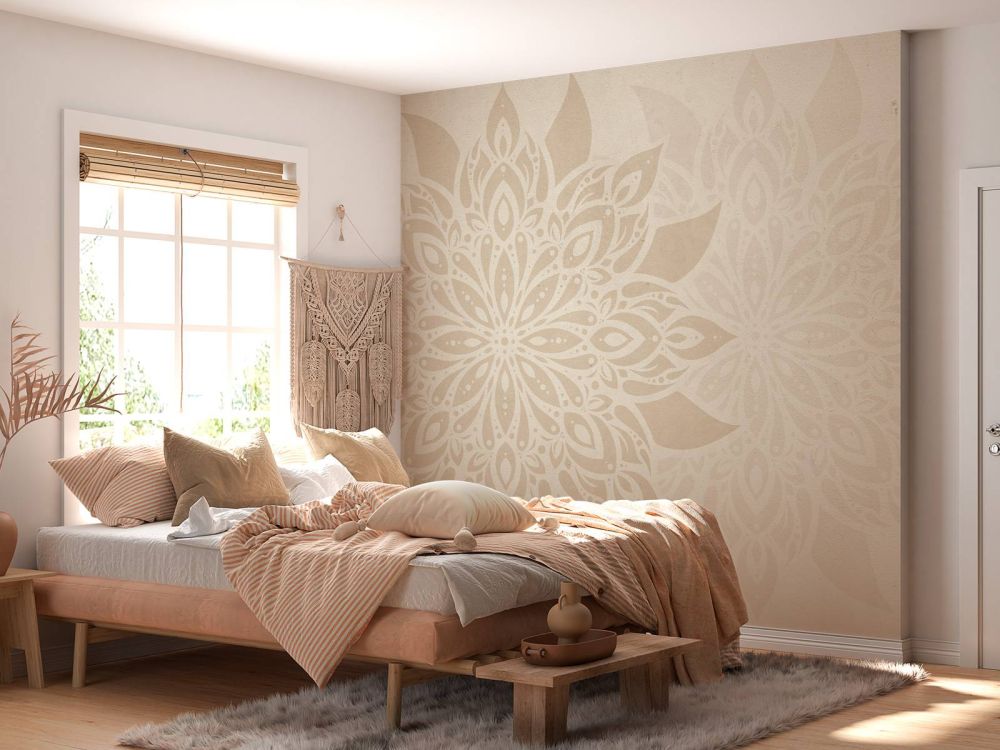 Beige Mandala Dubbel