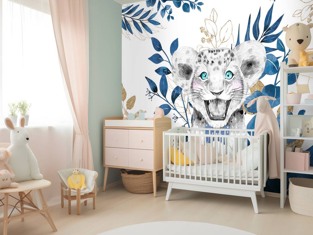 Blauwe jungle leeuwin baby