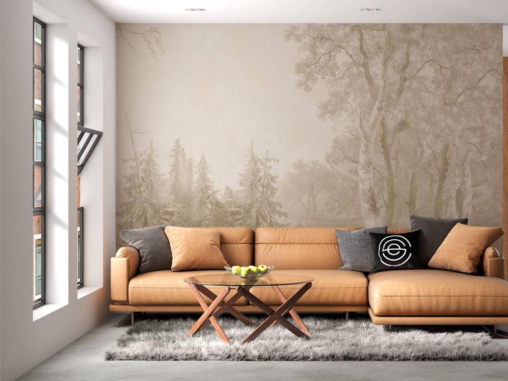 Forest Landscape Beige #1