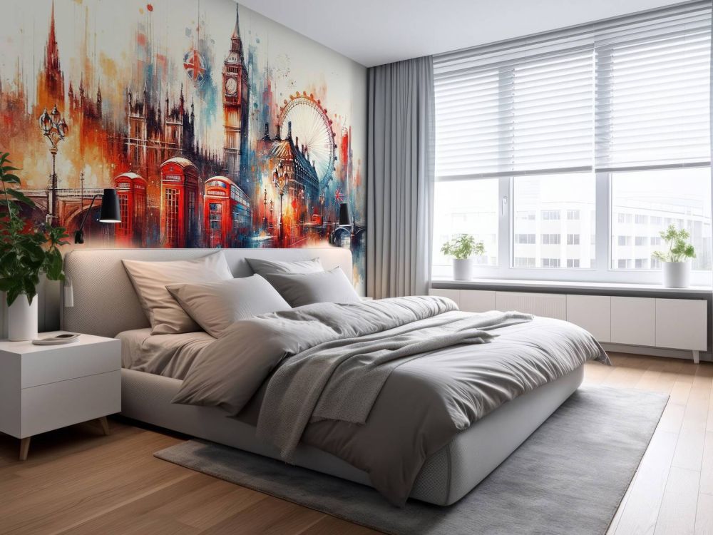 Watercolor London Skyline