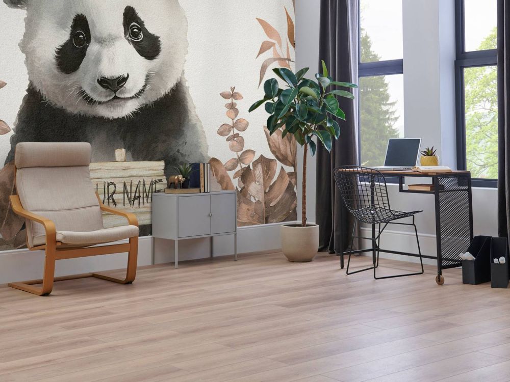 Baby panda in de jungle taupe