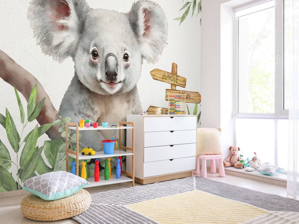 Baby koala in de jungle