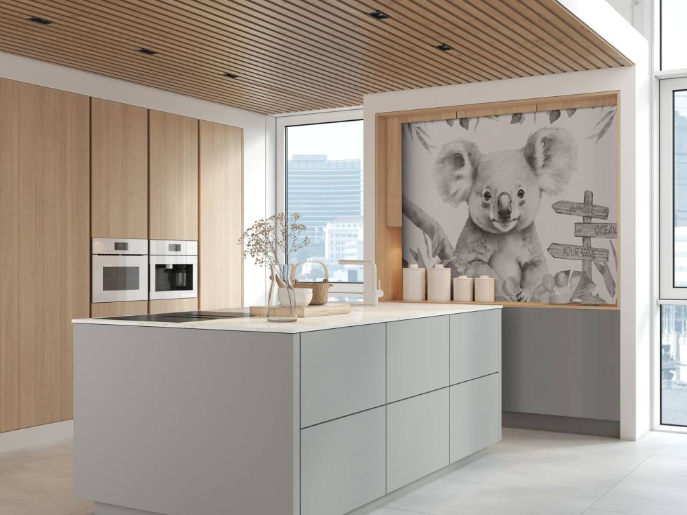 Baby koala in de jungle beige