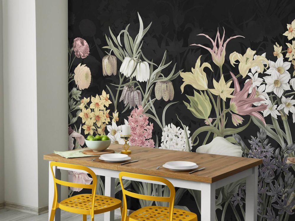 Spring Flowers - Midnight Bloom