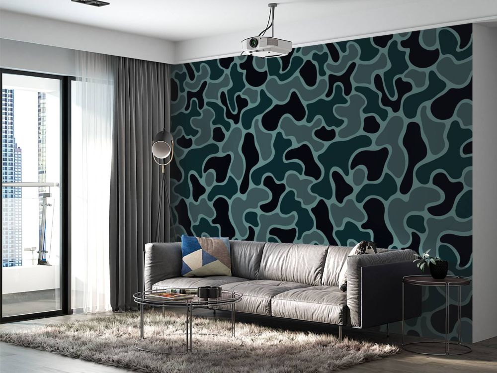 Groen grijze camouflage 