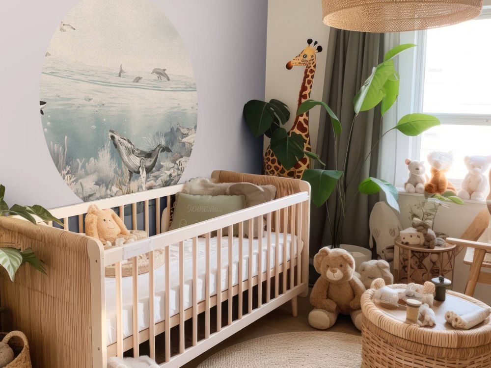 Oceaan landschap met dieren