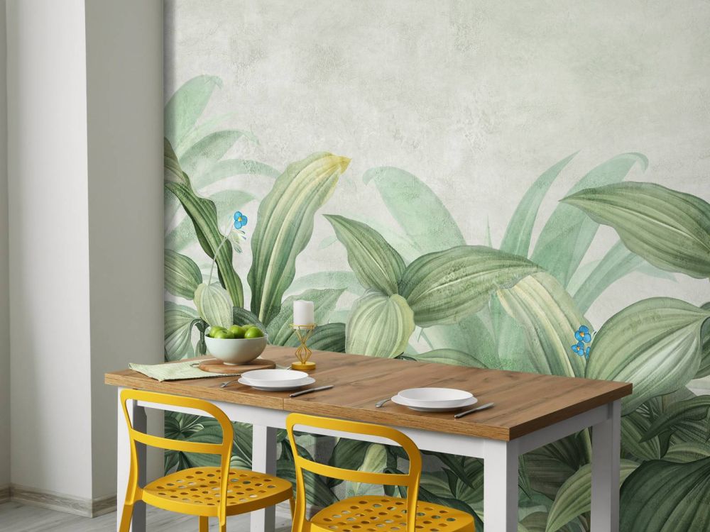 Motley gras met bloemen