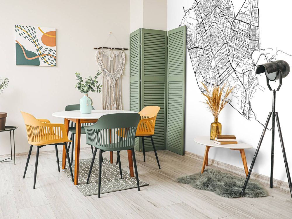 Plattegrond van Valencia, wit 