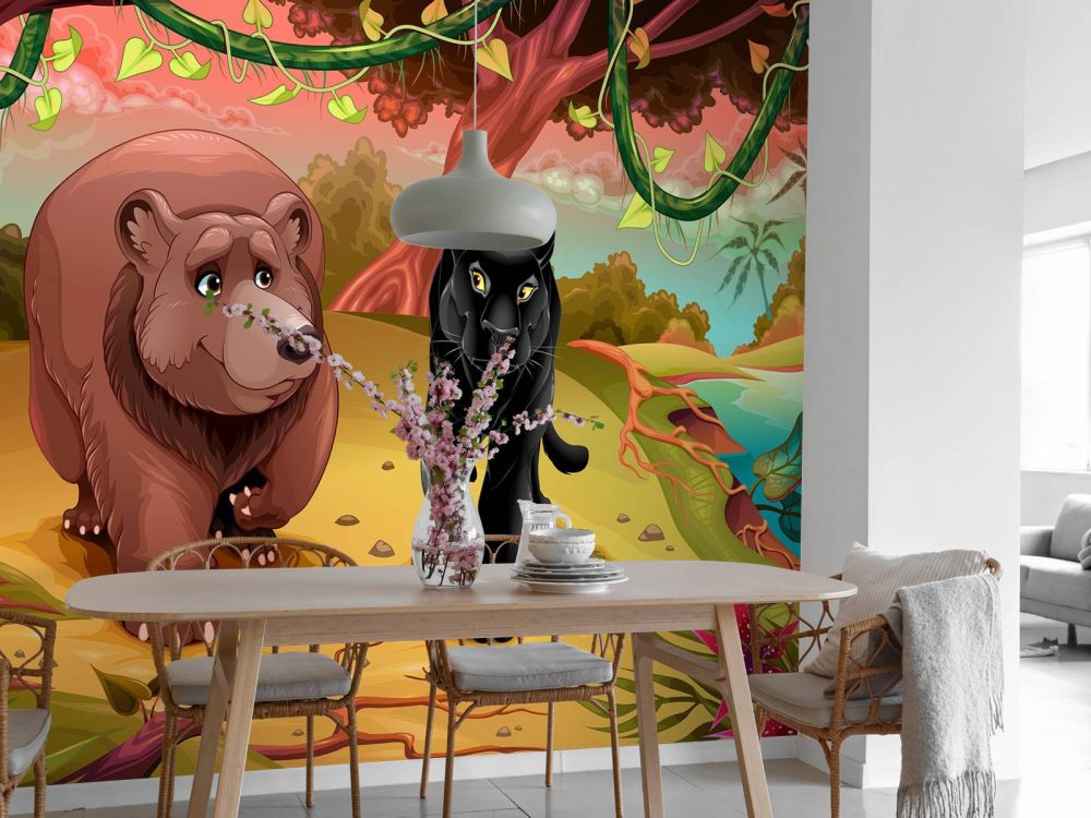 Vriendelijke jungle dieren