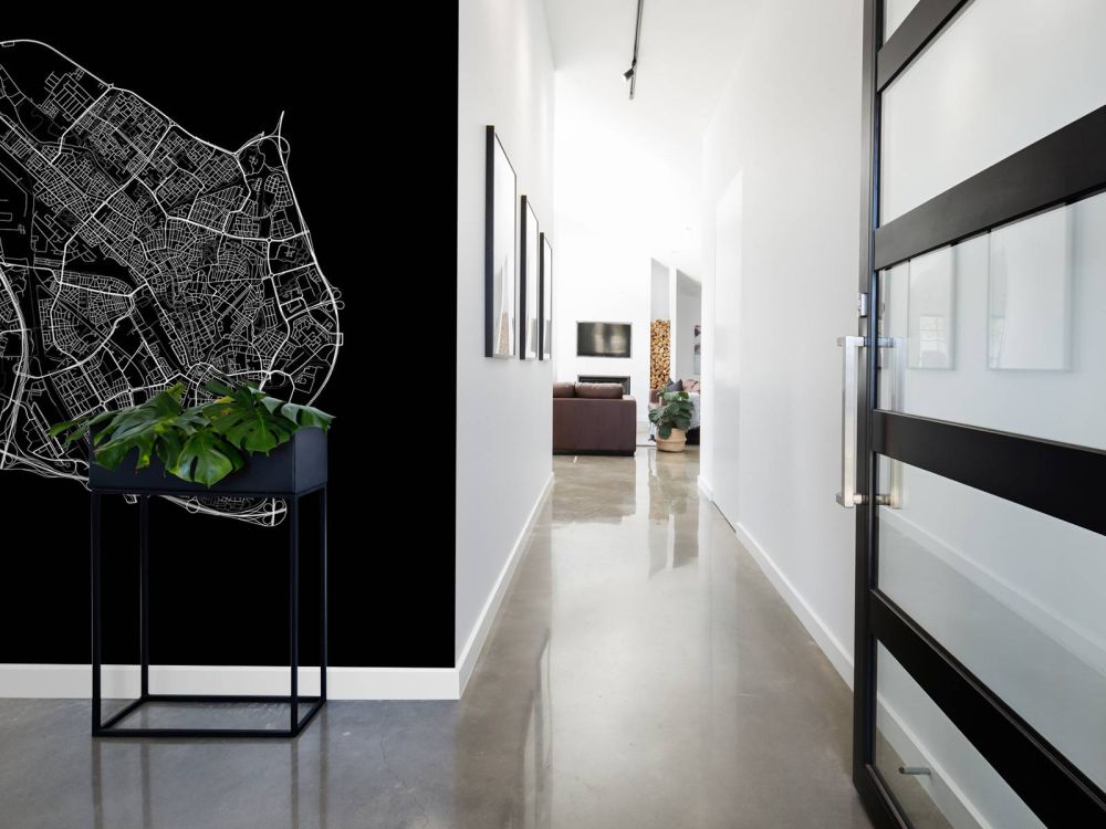 Plattegrond van Utrecht, zwart