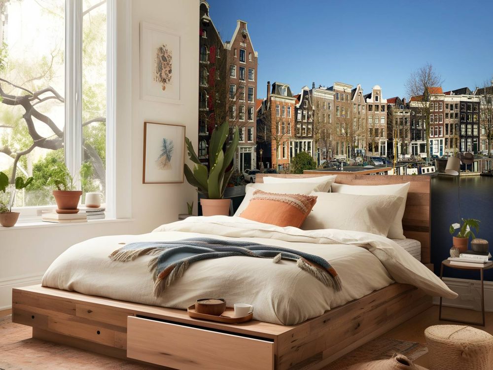 Woonboten langs de gracht