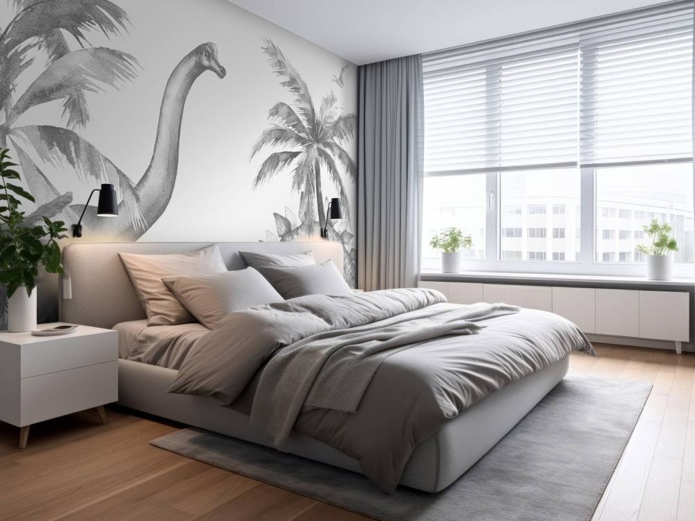 Dinosaurussen in zwart-wit