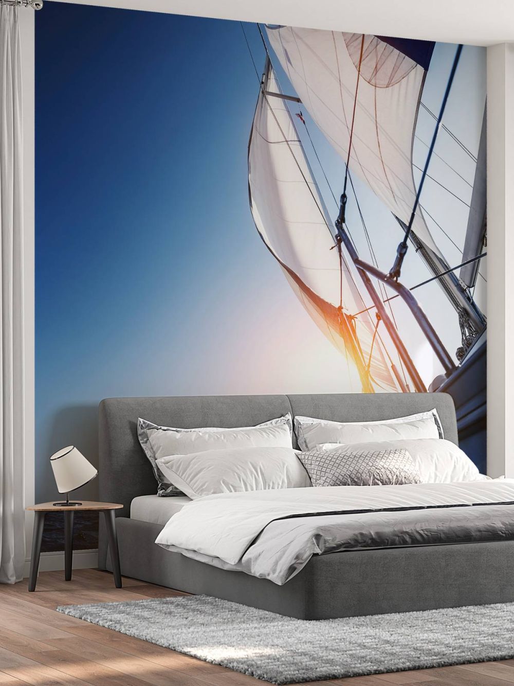 Zijkant zeilboot