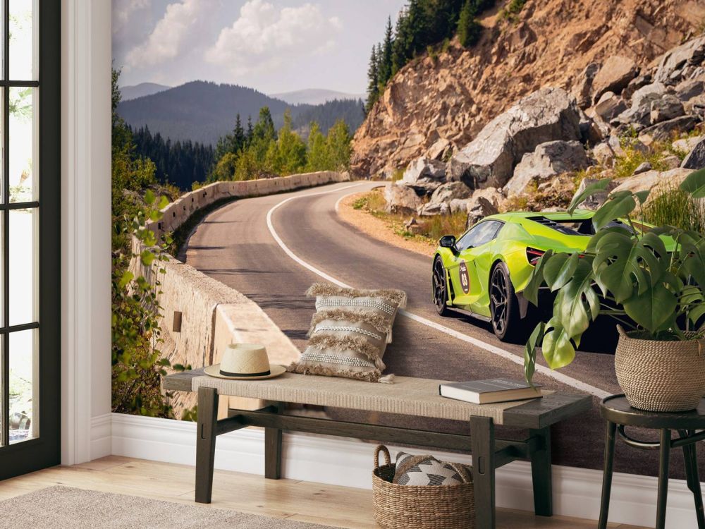 Lamborghini Revuelto in de Bergen