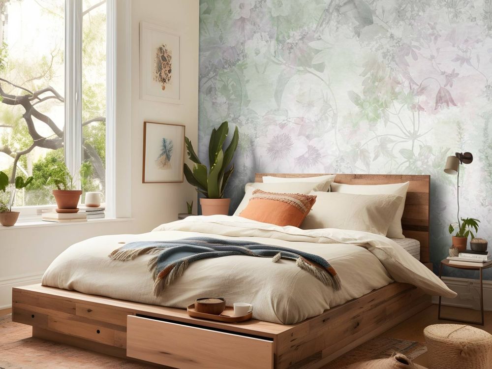 Watercolor Garden Green
