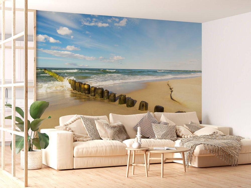 Strand bij prachtige dag