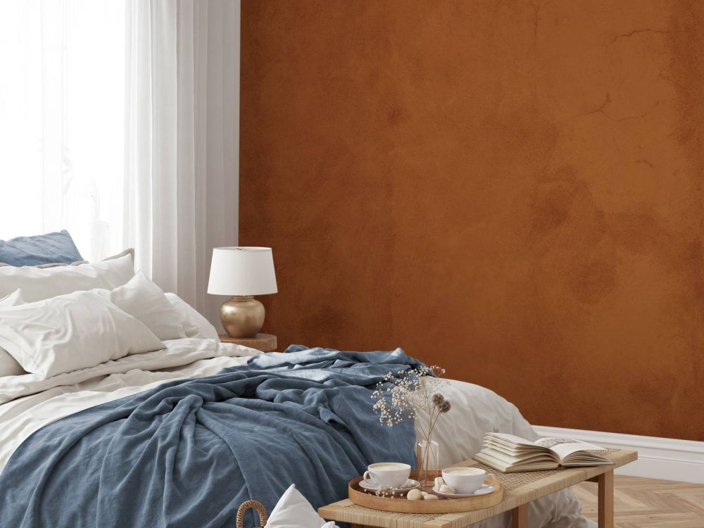 Roodbruin beton