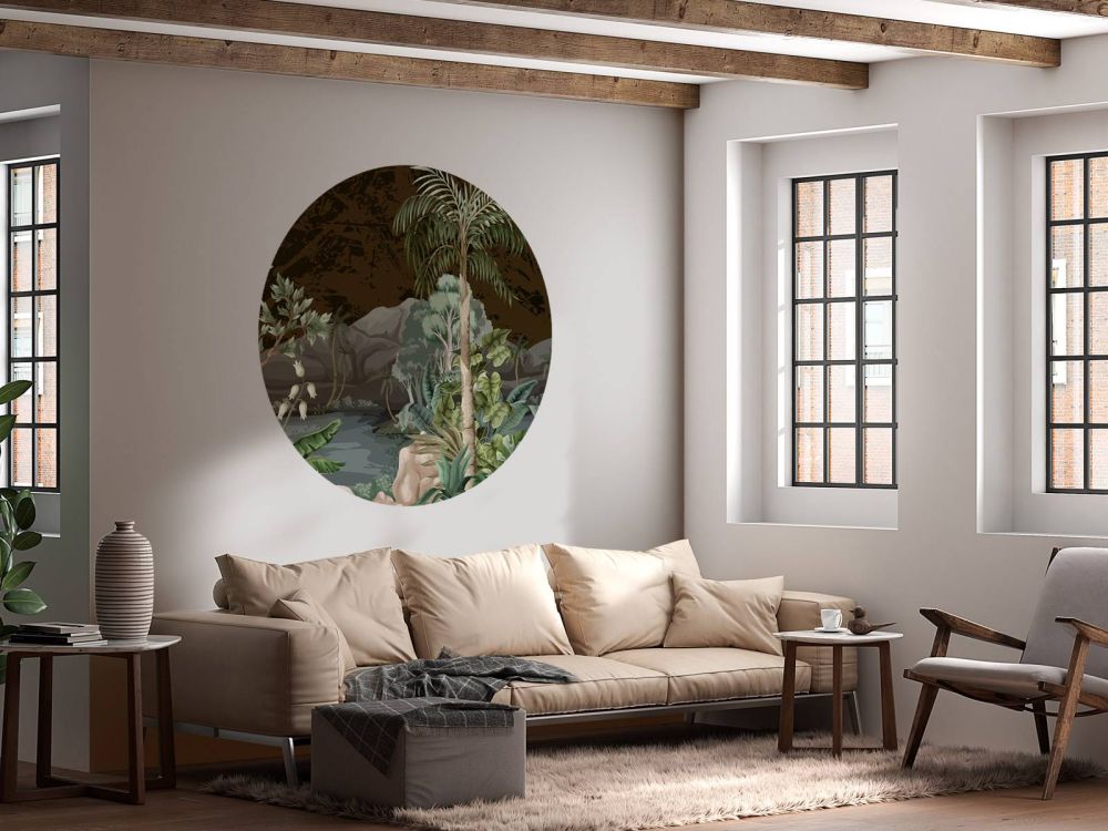Jungle landschap met rivier