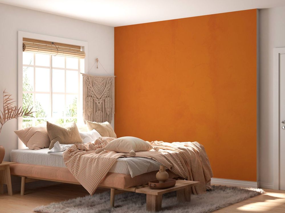 Oud oranje beton