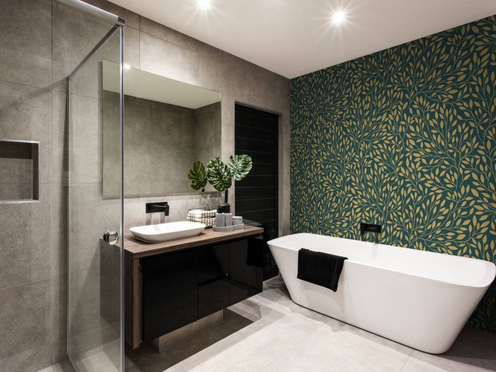 Luxe bloemenpatroon geelgoud